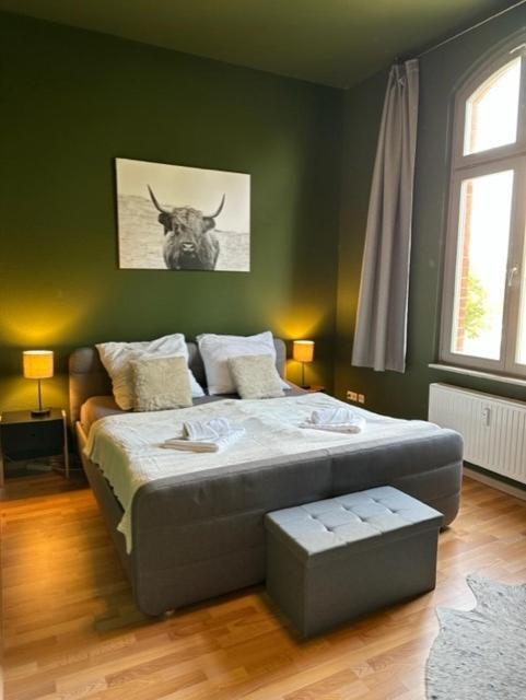 Ferienwohnung "Charlotte" Nahe Der Elbe Mit Kostenlosem Parkplatz Vor Der Tuer Magdeburk Exteriér fotografie